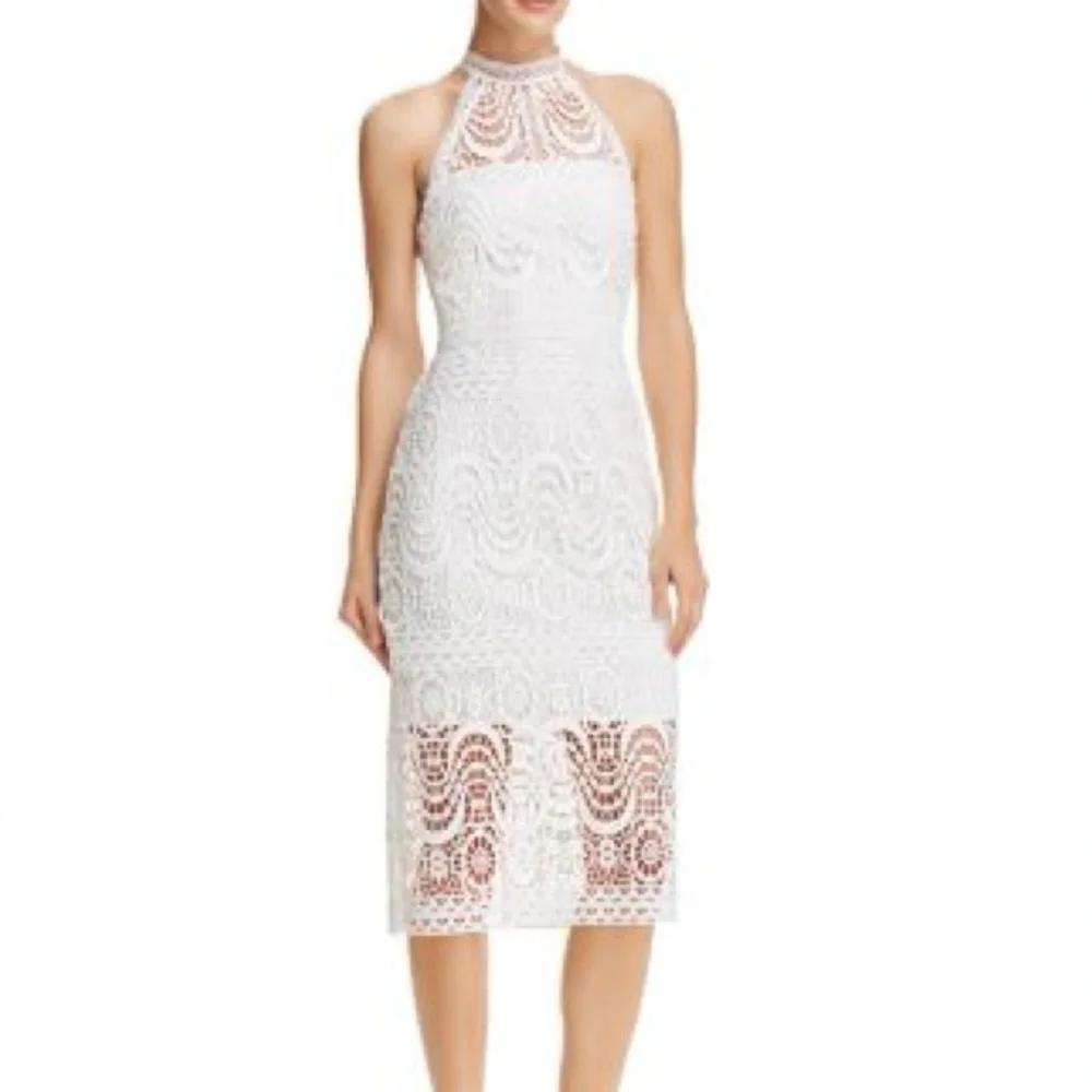 laundry white lace dress White Lace Up Gown